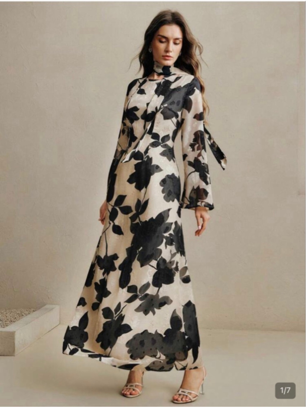 Anewsta New Floral Maxi Dress